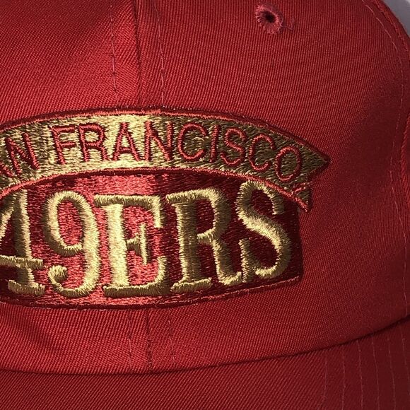Vintage Sports Specialties  San Francisco 49ers NFL  All Red  Snapback Hat EUC!! - Picture 2 of 9